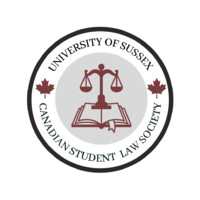 University of Sussex Canadian Student Law Society Logo