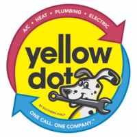 Yellow Dot Heating & Air Conditioning Logo