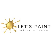 Lets Paint Måleri och Design Logo