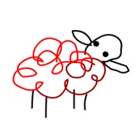 RedSheep Design and Animation Logo