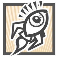 rocket•eye design Logo
