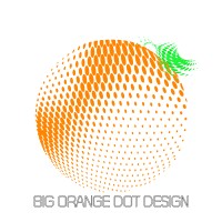 Big Orange Dot Design Logo
