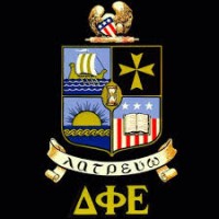 Delta Phi Epsilon: Professional Co-Ed Foreign Service Fraternity, Epsilon Chapter Logo