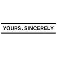 YOURS . SINCERELY Logo