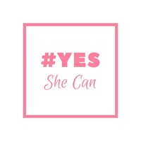 #YesSheCan Logo