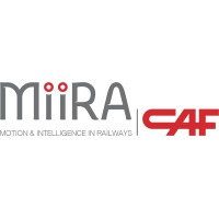 CAF MiiRA (Motion & Intelligence in Railways) Logo