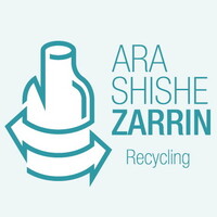 Ara Shishe Zarrin (glass recycling) Logo