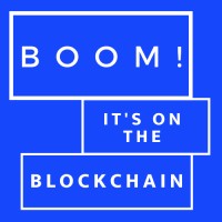 BOOM! Its on the Blockchain Logo