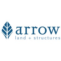 Arrow. Land + Structures Logo