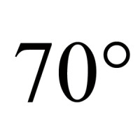 70 Degrees Logo