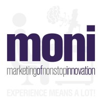 moni marketing of non-stop innovation Logo