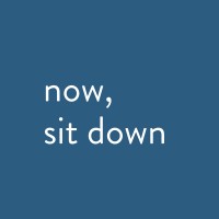 now, sit down Logo