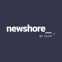 Newshore (a FLYR Labs company) Logo