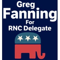 Greg Fanning for Delegate to the Republican National Convention 2024 Logo