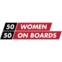 50/50 Women on Boards Logo