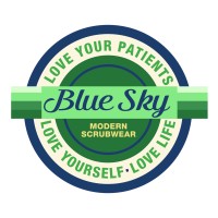 blue sky scrubs Logo