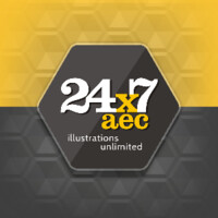24x7 AEC - 3D Renderings, Floor Plans, Site Maps , Marketing Brochures Logo