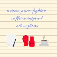 Writers, Prizefighters, Caffeine-Inspired All-Nighters Logo