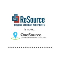 ReSource Cincy is now OneSource Center for Nonprofit Excellence! Logo