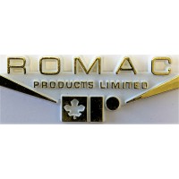 Romac Products - Custom injection molding - Chrome Plated Plastic - Chrome Nameplates Logo