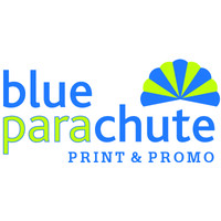 Blue Parachute Print & Promo Logo