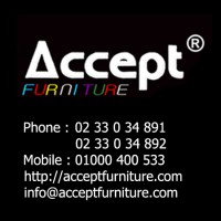 Accept furniture. Logo