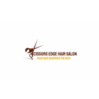 The scissors edge Hair Salon Logo