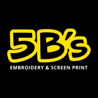 5Bs Embroidery & Screen Print Logo