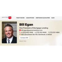 Bill Egan Guaranteed Rate Omaha and Lincoln Nebraska, Chicago, Illinois Logo