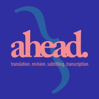 Ahead Translation, Subtitling, Transcription and Media Accessibility, as Audiodescription and LIBRAS Logo