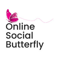 Online Social Butterfly Logo