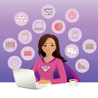 Virtual Girl Friday Logo