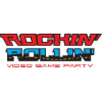Rockin Rollin Video Game Party Logo