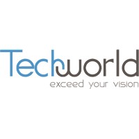 Technology World For Communication Logo