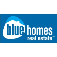 Blue Homes Real Estate Logo
