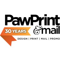 Paw Print & Mail Logo