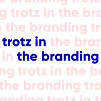 Trotz in the branding. Logo