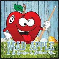 The Mad Apple Burger & Billiards Co. Logo