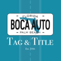 Boca Auto Tag and Title Logo