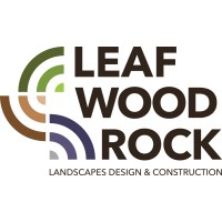 Leaf Wood Rock Landscapes Logo