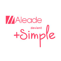 Aleade devient +Simple Logo