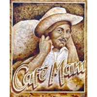 Café Mam / Royal Blue Organics Logo