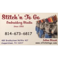 Stitchn To Go Embroidery Logo