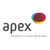 apex, excellence in sound, light & video Logo