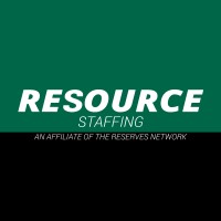 Resource Staffing, an affiliate of The Reserves Network. Staffing & Recruiting Logo
