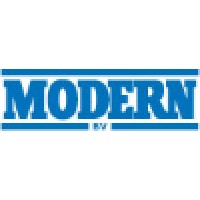 Modern B.V., Kraanverhuur, (auto-)transport, bergingsbedrijf en verhuur van evenementen-tenten. Logo