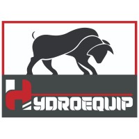 Hydroequip Heavy Equipment Machinery Logo