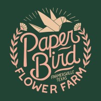 Paper Bird Flower Farm Logo
