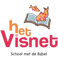 School met de Bijbel het Visnet Logo