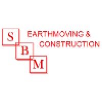 SBM Earthmoving and Construction Logo